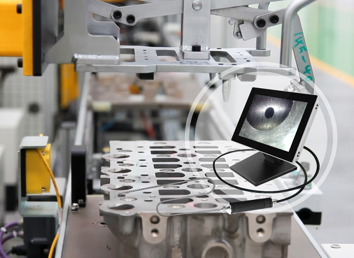 精密加工、鑄造檢測方案丨深圳微視F系列臺式工業(yè)內(nèi)窺鏡助力鑄件內(nèi)部檢測